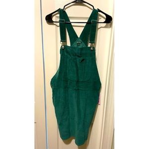 Corduroy overalls dress